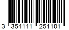 Barcode 3354111251101
