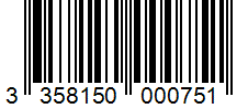 Barcode 3358150000751