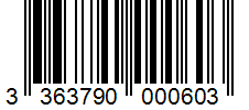 Barcode 3363790000603