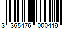 Barcode 3365476000419