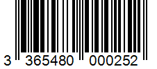 Barcode 3365480000252