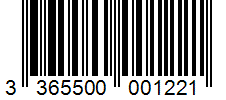 Barcode 3365500001221
