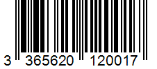 Barcode 3365620120017