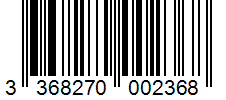Barcode 3368270002368