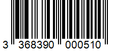 Barcode 3368390000510