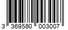 Barcode 3369580003007