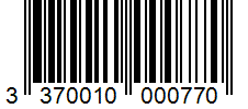 Barcode 3370010000770