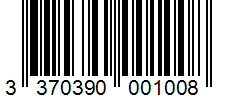 Barcode 3370390001008