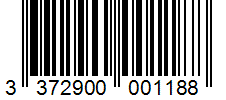 Barcode 3372900001188