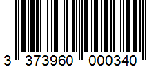 Barcode 3373960000340