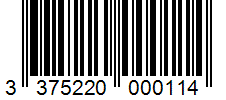 Barcode 3375220000114