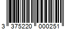 Barcode 3375220000251