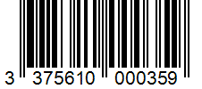 Barcode 3375610000359