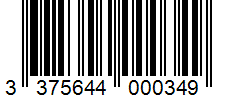 Barcode 3375644000349