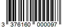 Barcode 3376160000097