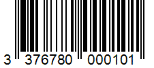 Barcode 3376780000101