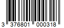 Barcode 3376801000318