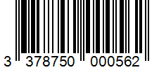 Barcode 3378750000562