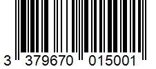 Barcode 3379670015001