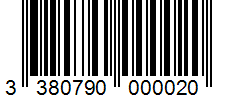 Barcode 3380790000020