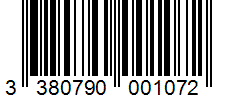 Barcode 3380790001072