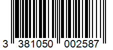 Barcode 3381050002587