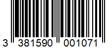 Barcode 3381590001071
