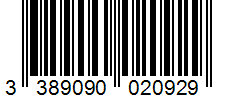 Barcode 3389090020929
