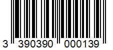 Barcode 3390390000139