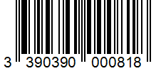 Barcode 3390390000818