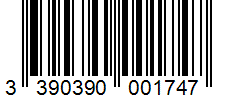 Barcode 3390390001747