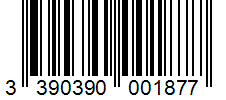 Barcode 3390390001877