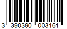 Barcode 3390390003161