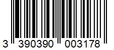 Barcode 3390390003178