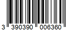 Barcode 3390390006360