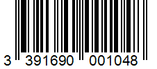 Barcode 3391690001048