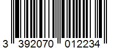 Barcode 3392070012234