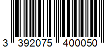 Barcode 3392075400050