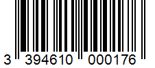 Barcode 3394610000176