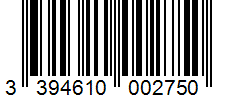 Barcode 3394610002750