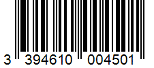 Barcode 3394610004501