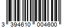 Barcode 3394610004600