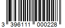 Barcode 3396111000228