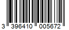 Barcode 3396410005672