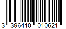 Barcode 3396410010621