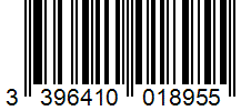 Barcode 3396410018955