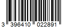 Barcode 3396410022891