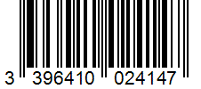 Barcode 3396410024147