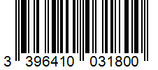 Barcode 3396410031800