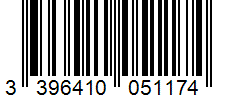Barcode 3396410051174